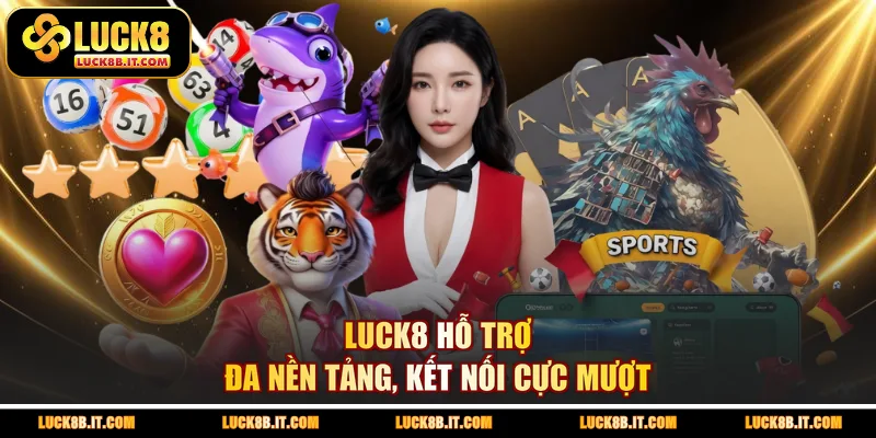 LUCK8 hỗ trợ đa nền tảng, kết nối cực mượt